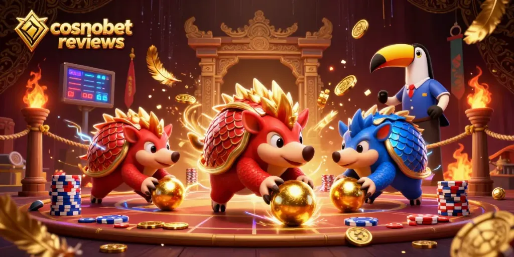 Engage with vibrant cosmobet reviews showcasing pangolins in an exciting betting arena