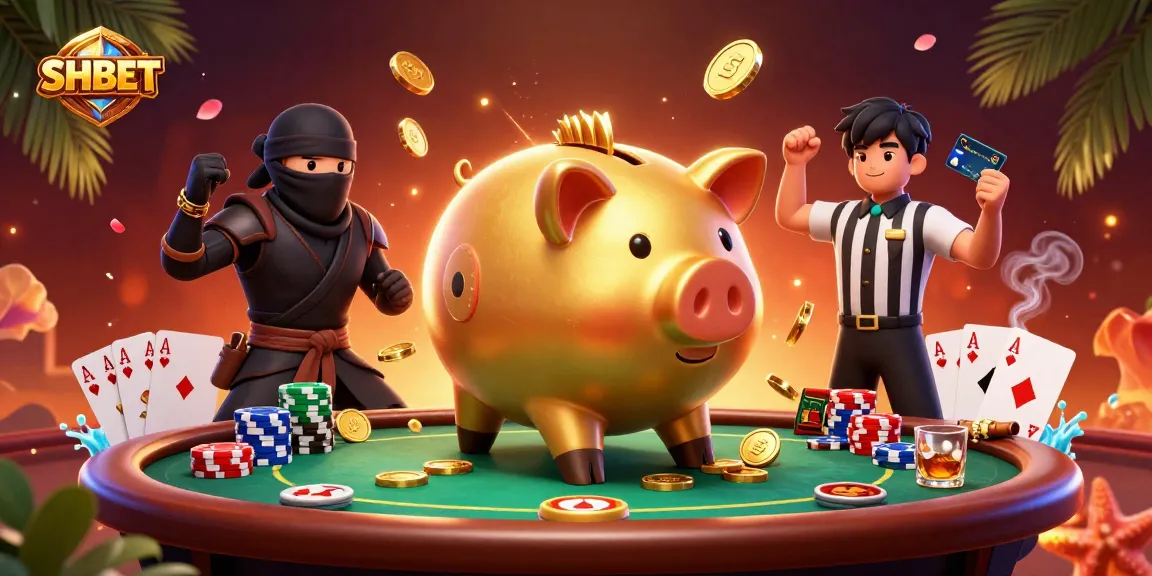 Experience SHBET's dynamic gaming universe with characters battling in a vibrant casino setting.