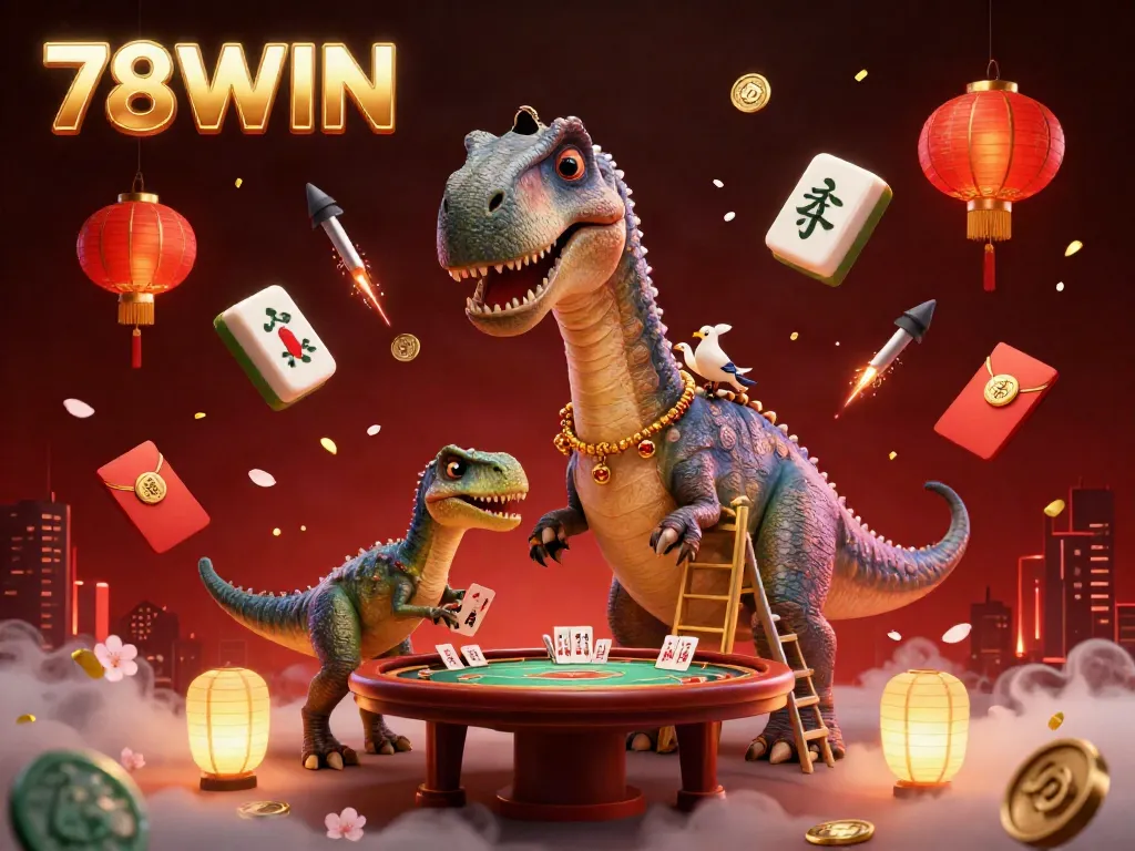 Engage in thrilling gameplay with 78WIN as epic cartoon characters dominate the casino scene.