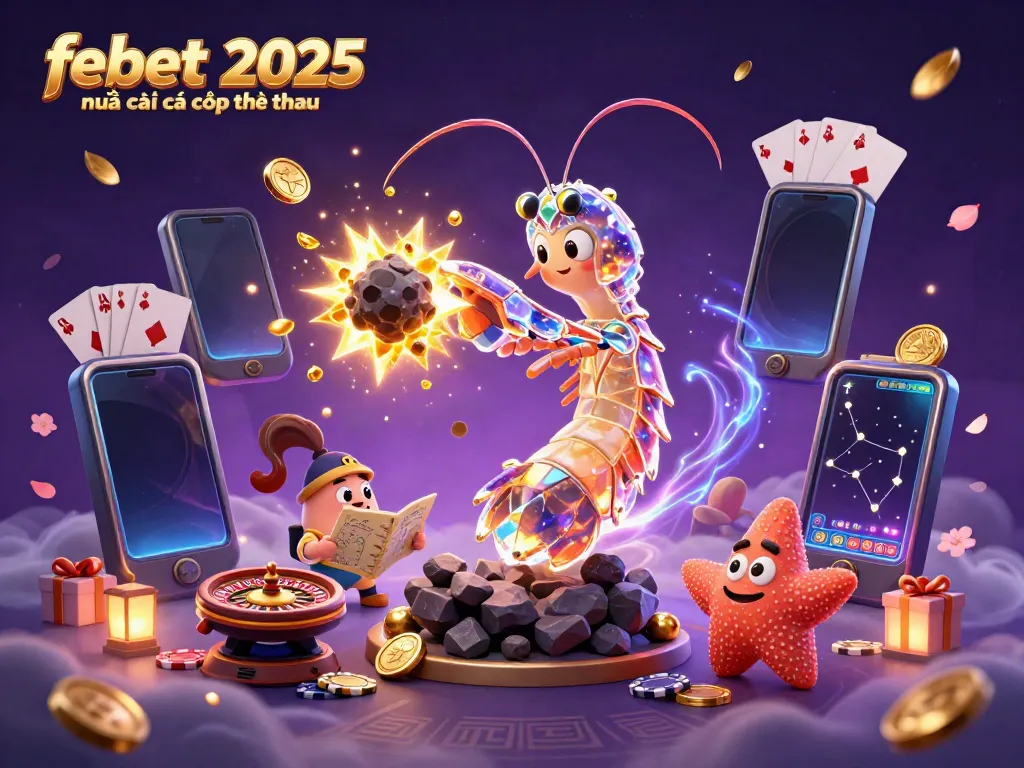 Experience fun and excitement with febet 2025 nhà cái cá cược thể thao in an immersive 3D gaming scene.