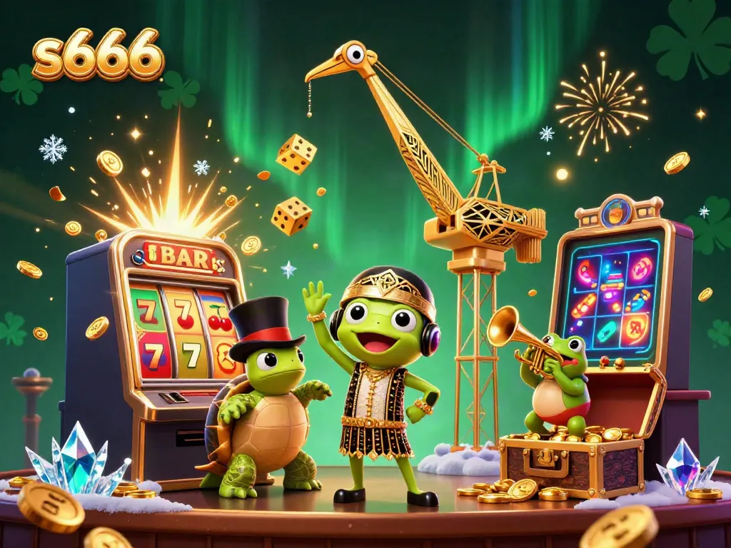 Experience thrilling gameplay with the vibrant s666 casino scene showcasing fun characters and explosive jackpots!