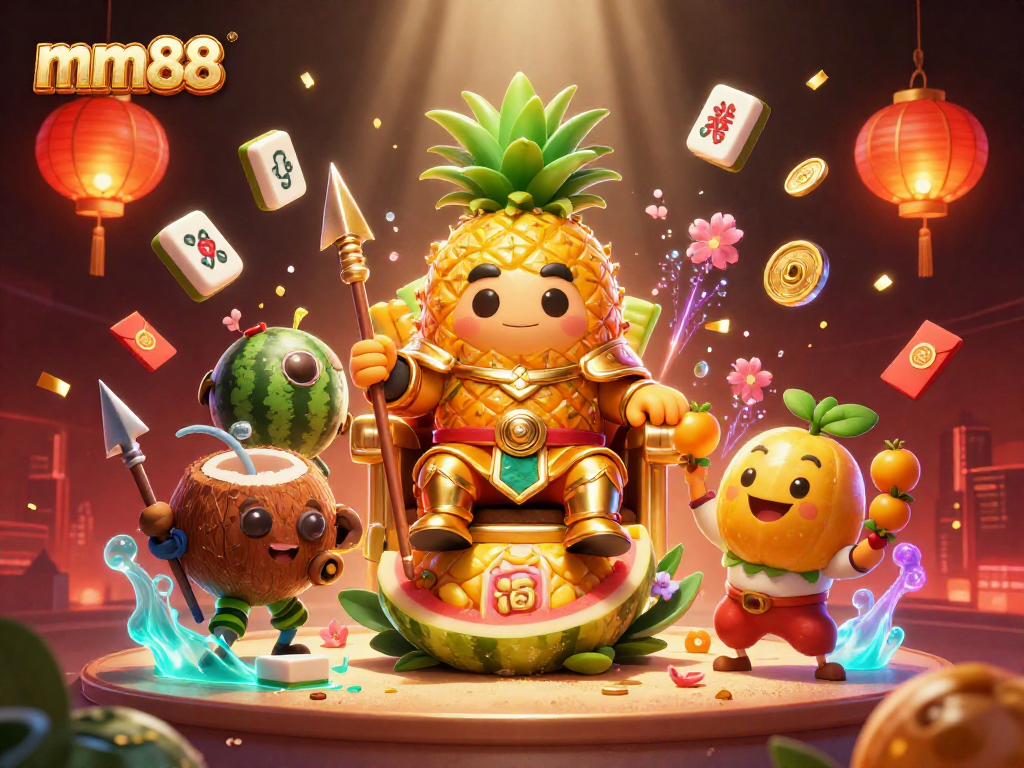 mm88 showcases a vibrant 3D scene of casino excitement with its colorful characters and dynamic gambling elements.