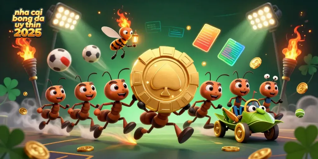 Experience thrilling betting action with nha cai bong da uy tin 2026 in this dynamic 3D illustration.