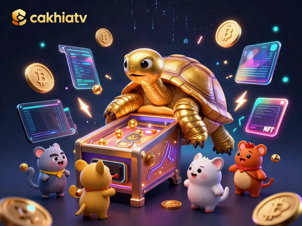 Experience the dynamic world of cakhiatv through an engaging 3D illustration, showcasing vibrant casino elements and lively characters.