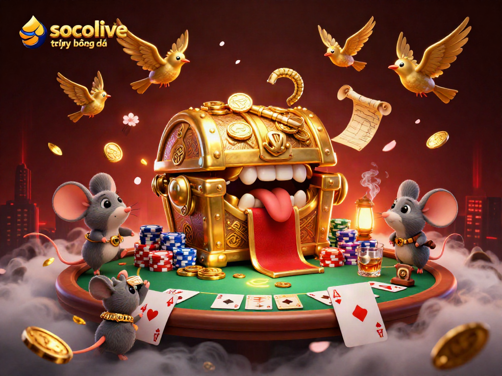 Experience soccer action online with socolive trực tiếp bóng đá, showcasing vibrant 3D casino elements.