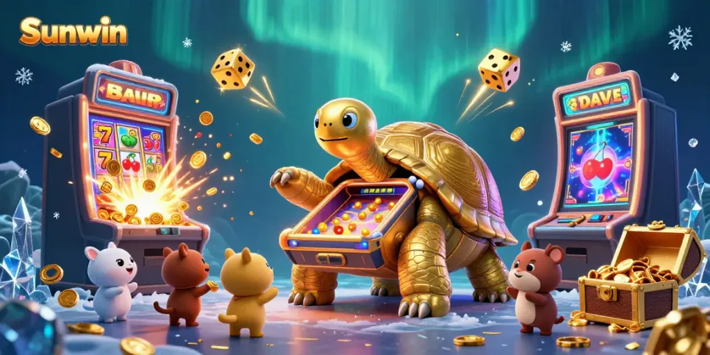"Engage with thrilling games at Sunwin's vibrant casino environment bursting with excitement and rewards."
