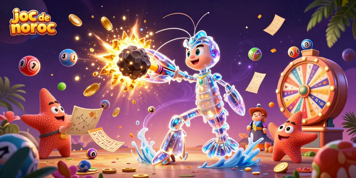 Acțiunea jocului de noroc cu un crevete mantis galactic și un stea navigator, într-o explozie de monede și premii.