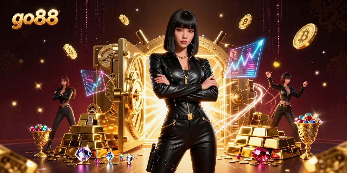 Experience exciting gameplay at go88 with vibrant golden treasures and immersive casino elements.