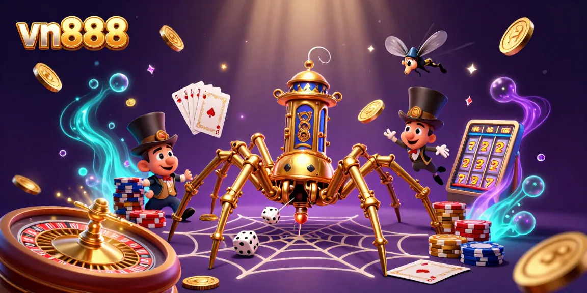Experience big wins and excitement with vn888 at this captivating casino illustration.