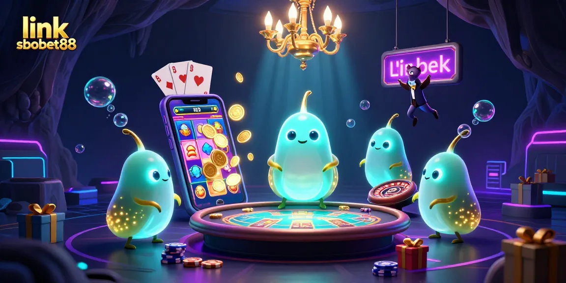 Experience the thrill of link sbobet88 with our vibrant casino atmosphere featuring animated glowworms.