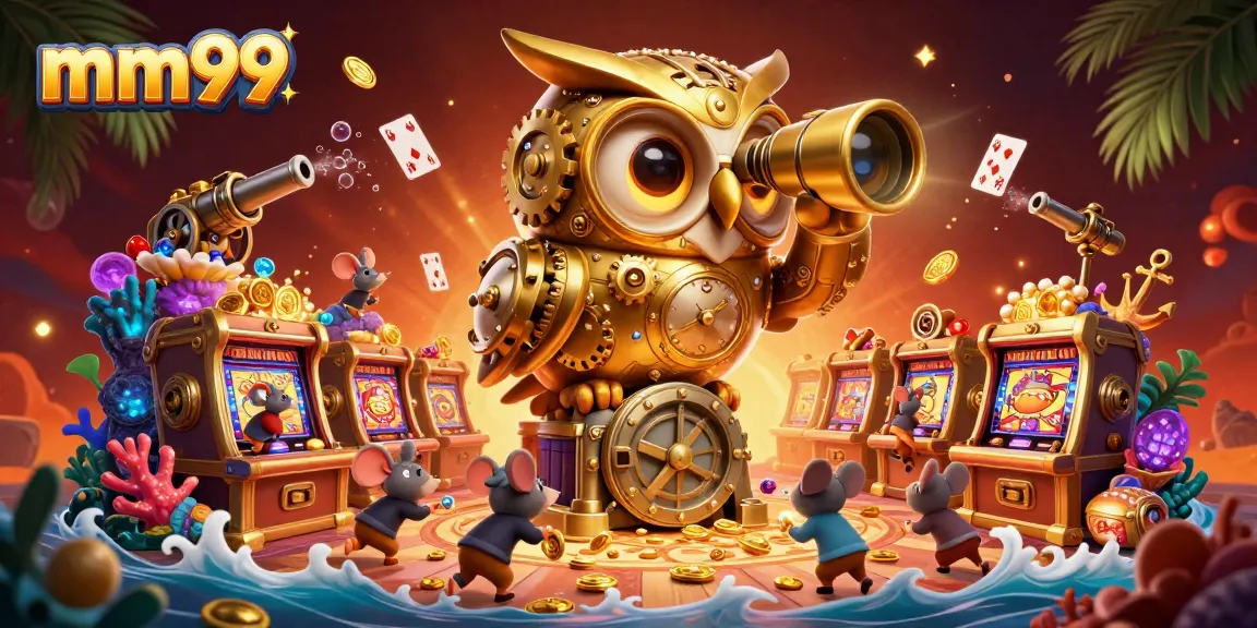 Play and win at MM99 with amazing games, golden owls, and treasure chests.