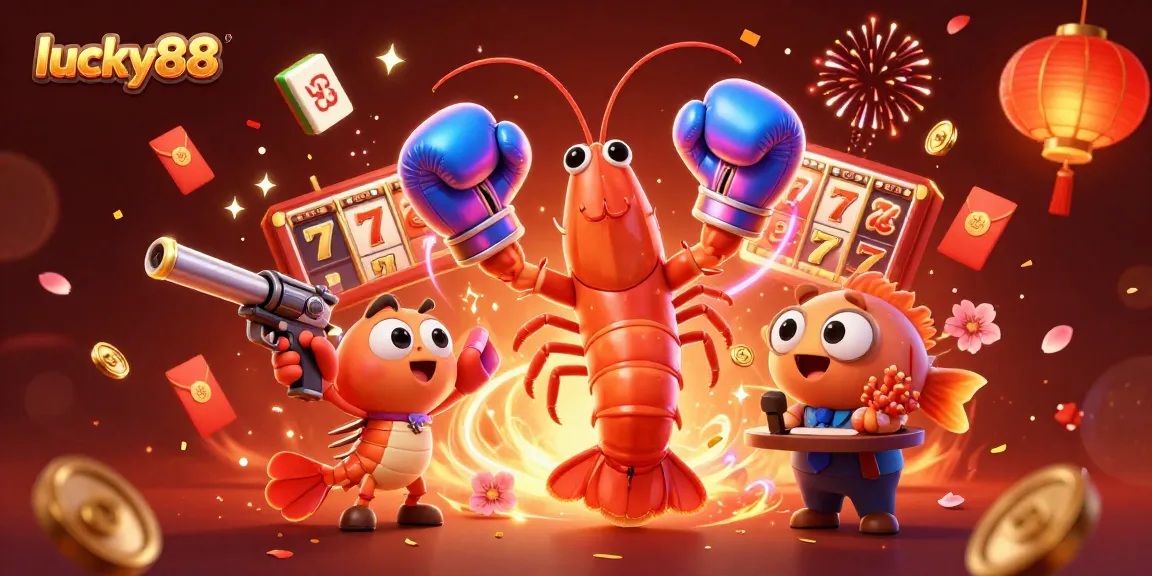 Play the exciting lucky88 slot game featuring vibrant casino elements and joyous characters.