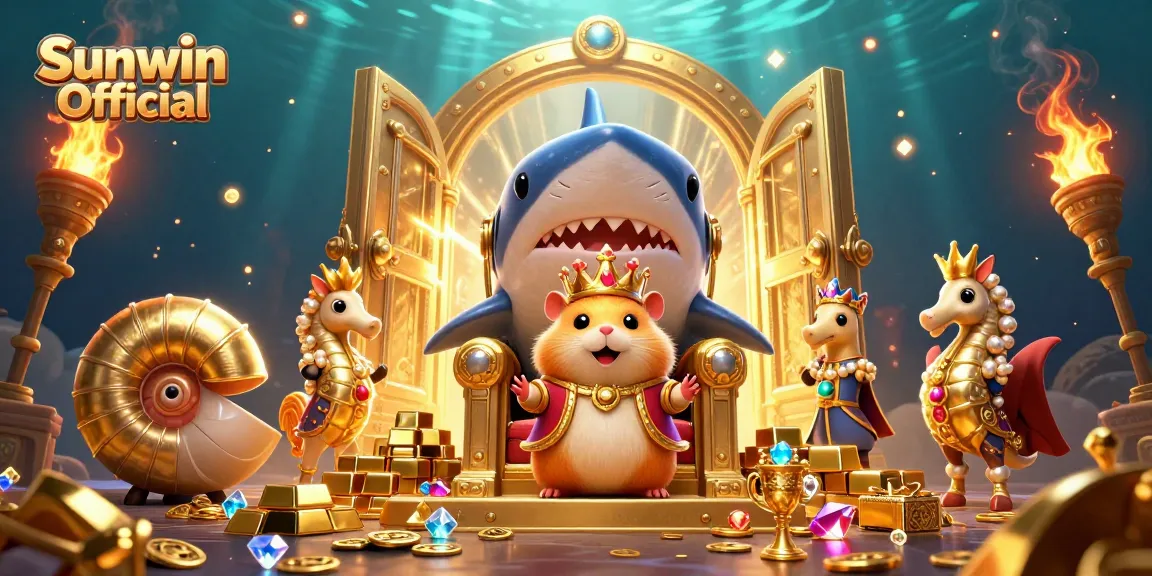 Engage with Sunwin Official's thrilling casino adventures featuring the golden hamster king and treasure galore.