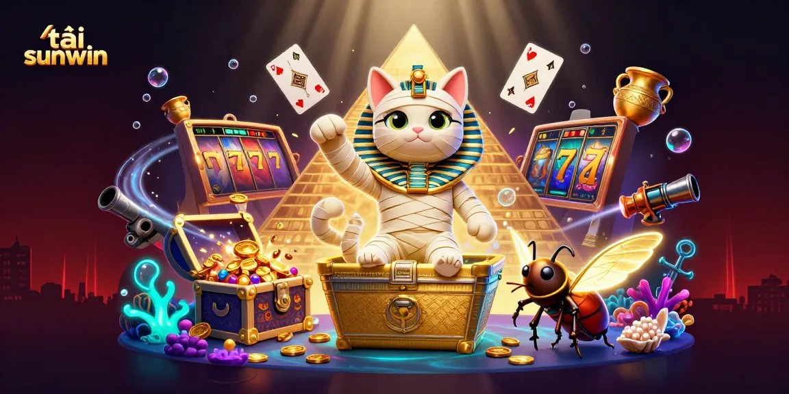 Play slots and enjoy the excitement with tải sunwin in this illustrated casino adventure scene.