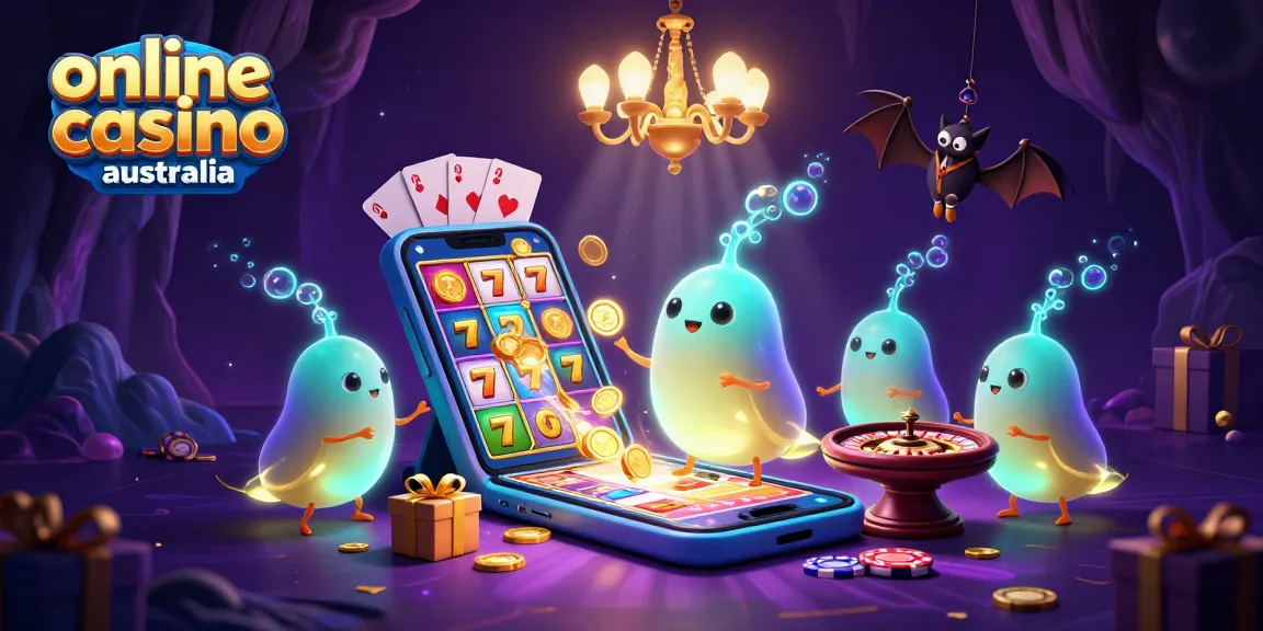 Experience thrilling gameplay at online casino Australia with vibrant 3D cartoon illustrations.